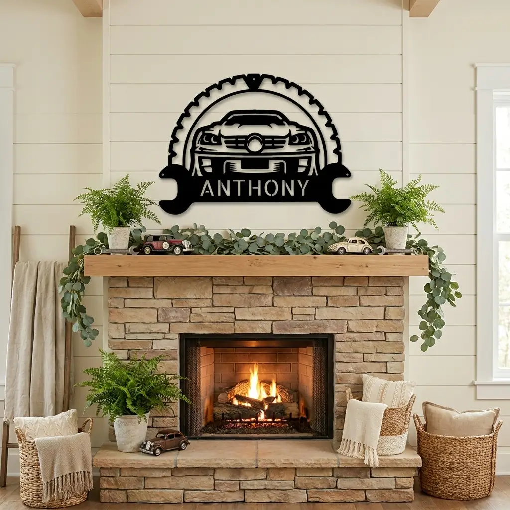 Classic Car Personalized Metal Sign | Custom Garage Wall Art | Muscle Car Decor | Automotive Man Cave Sign | Car Lover Gift | Made in USA