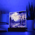 Frightful Forest: Premium Acrylic Halloween Mansion Acrylic Plaque Decor