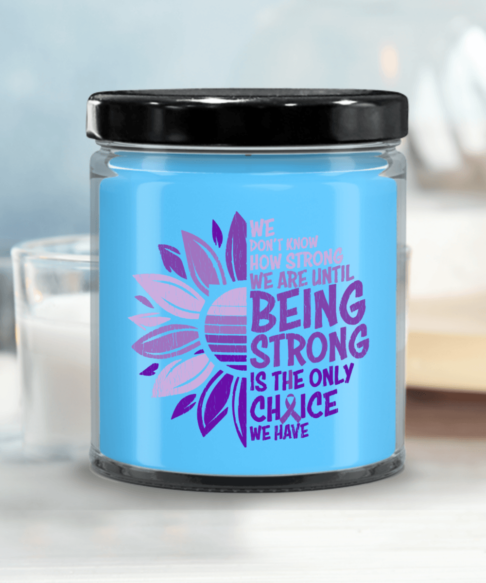 Cancer Support Hodgkins Lymphoma Being Strong Scented Soy Candle - Mallard Moon Gift Shop