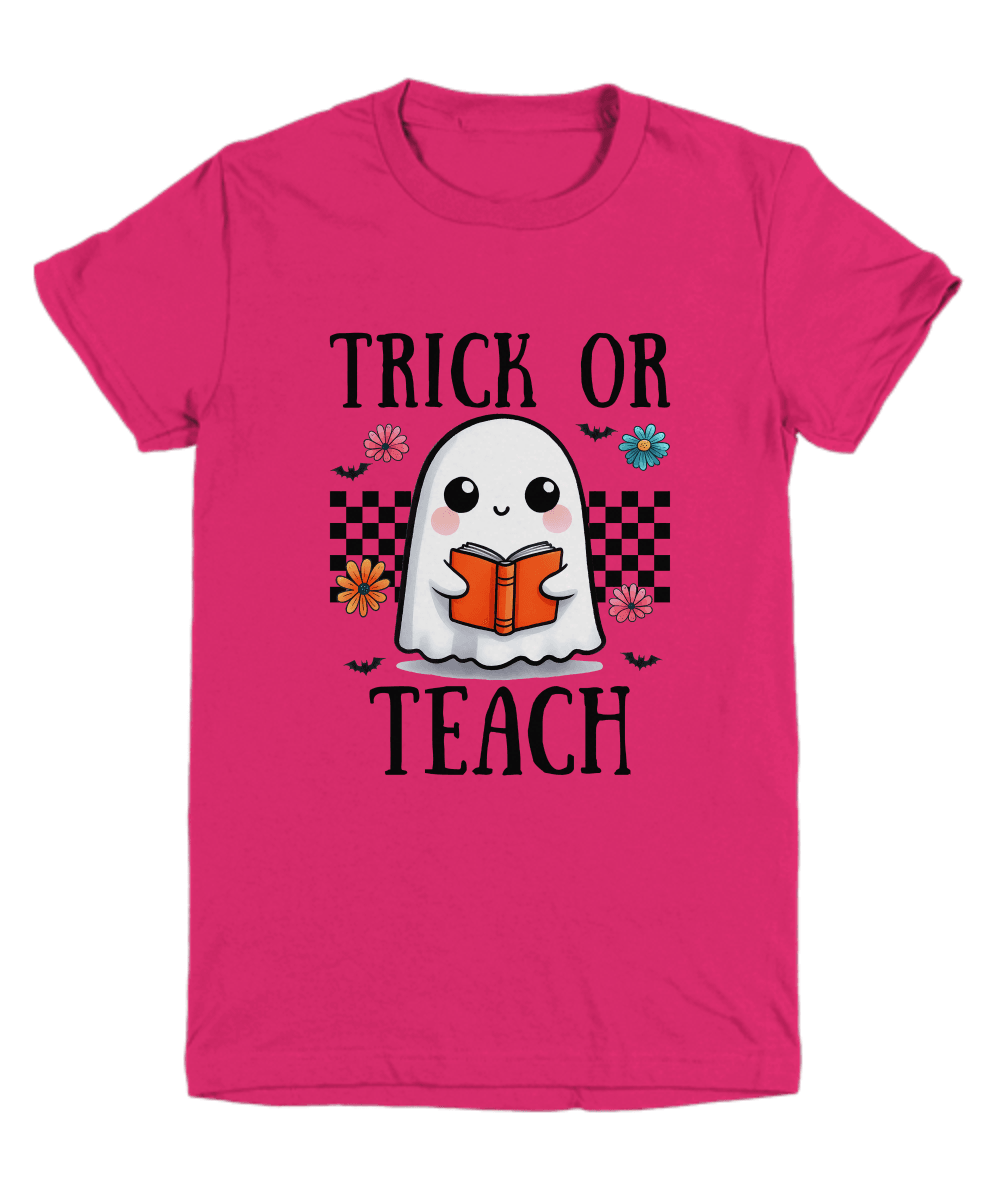 Halloween Trick or Teach Youth Tee Shirt - Mallard Moon Gift Shop