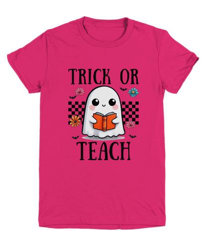 Halloween Trick or Teach Youth Tee Shirt - Mallard Moon Gift Shop