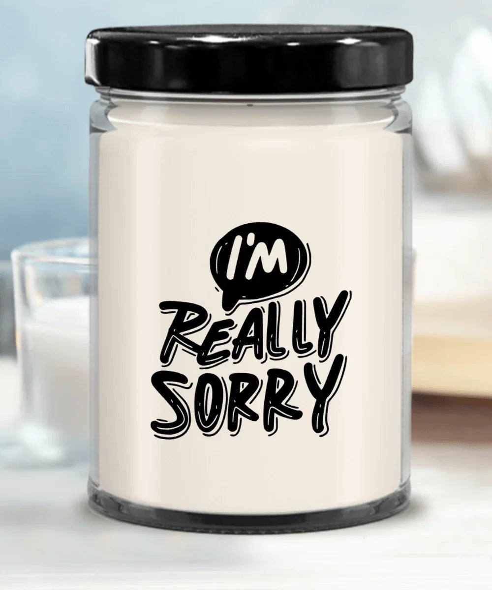 Apology Candle Gift - “I’m Really Sorry” – 9oz Hand-Poured Soy Candle with Comforting Scents | Thoughtful Forgiveness Gift