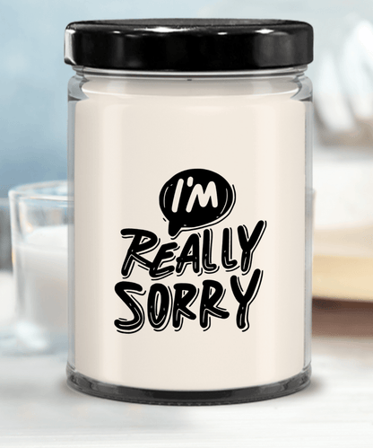 Apology Gift - I Am Really Sorry - Scented Soy Candle - Mallard Moon Gift Shop