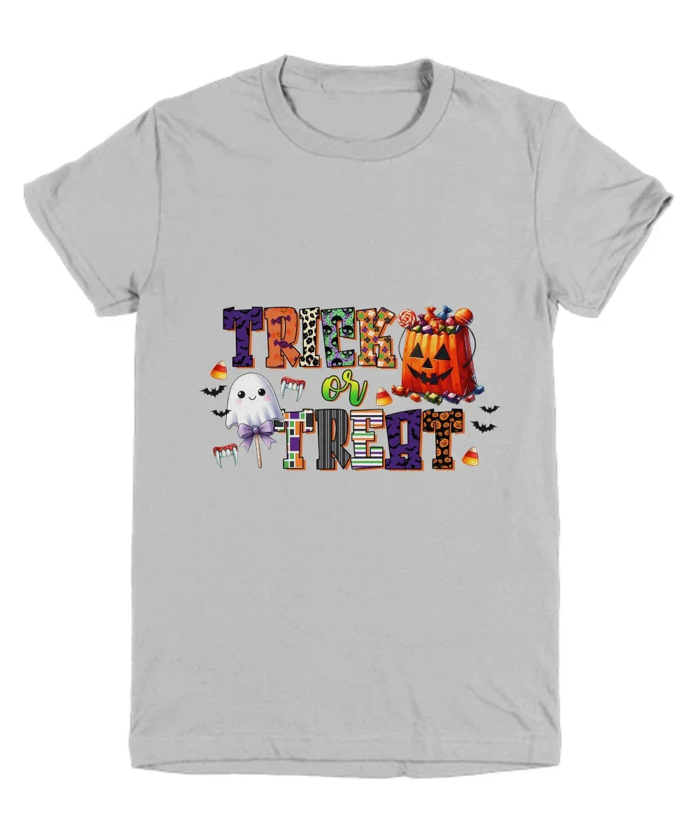 Halloween Candy Bag Trick or Treat Youth Tee Shirt