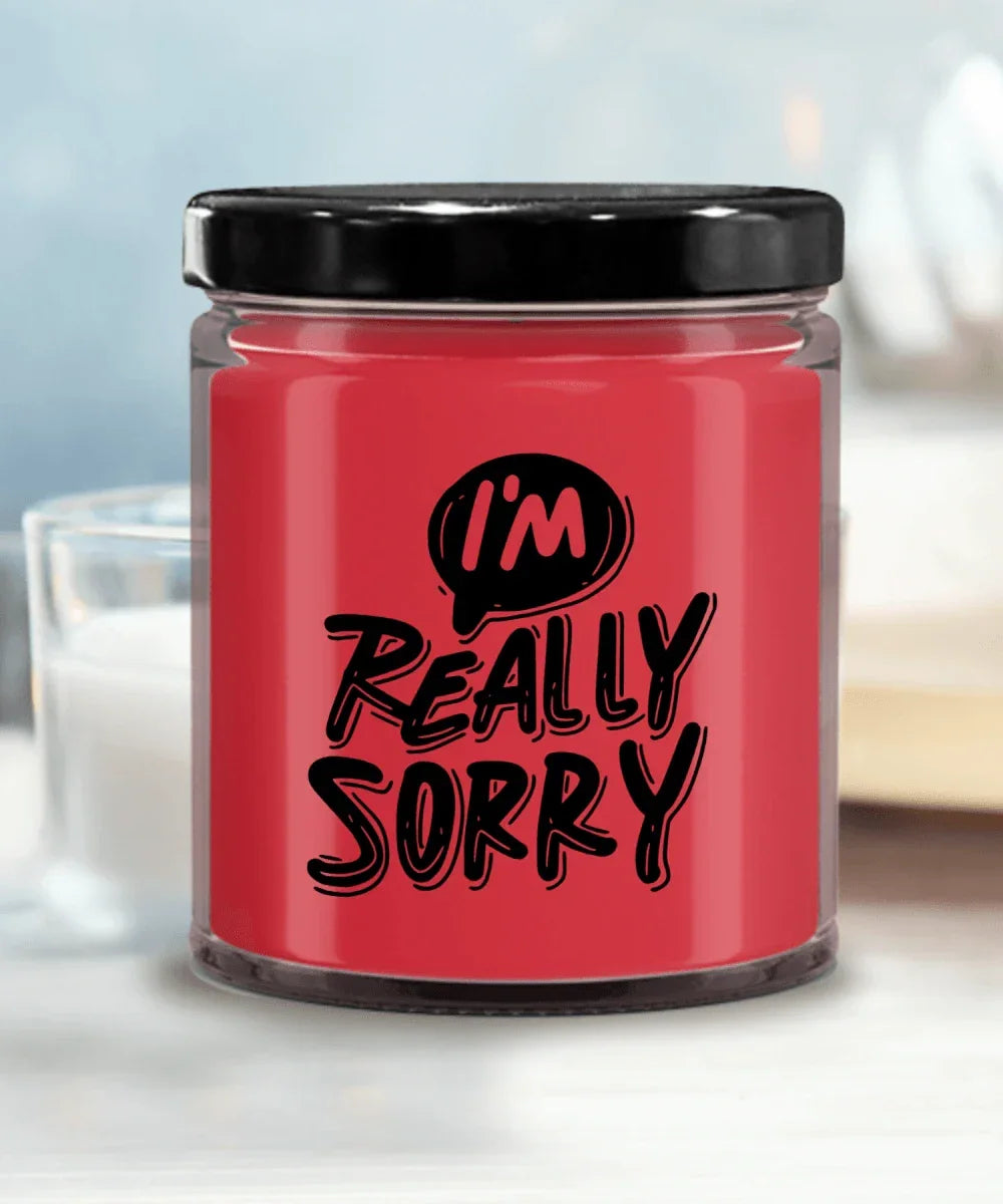 Apology Candle Gift - “I’m Really Sorry” – 9oz Hand-Poured Soy Candle with Comforting Scents | Thoughtful Forgiveness Gift