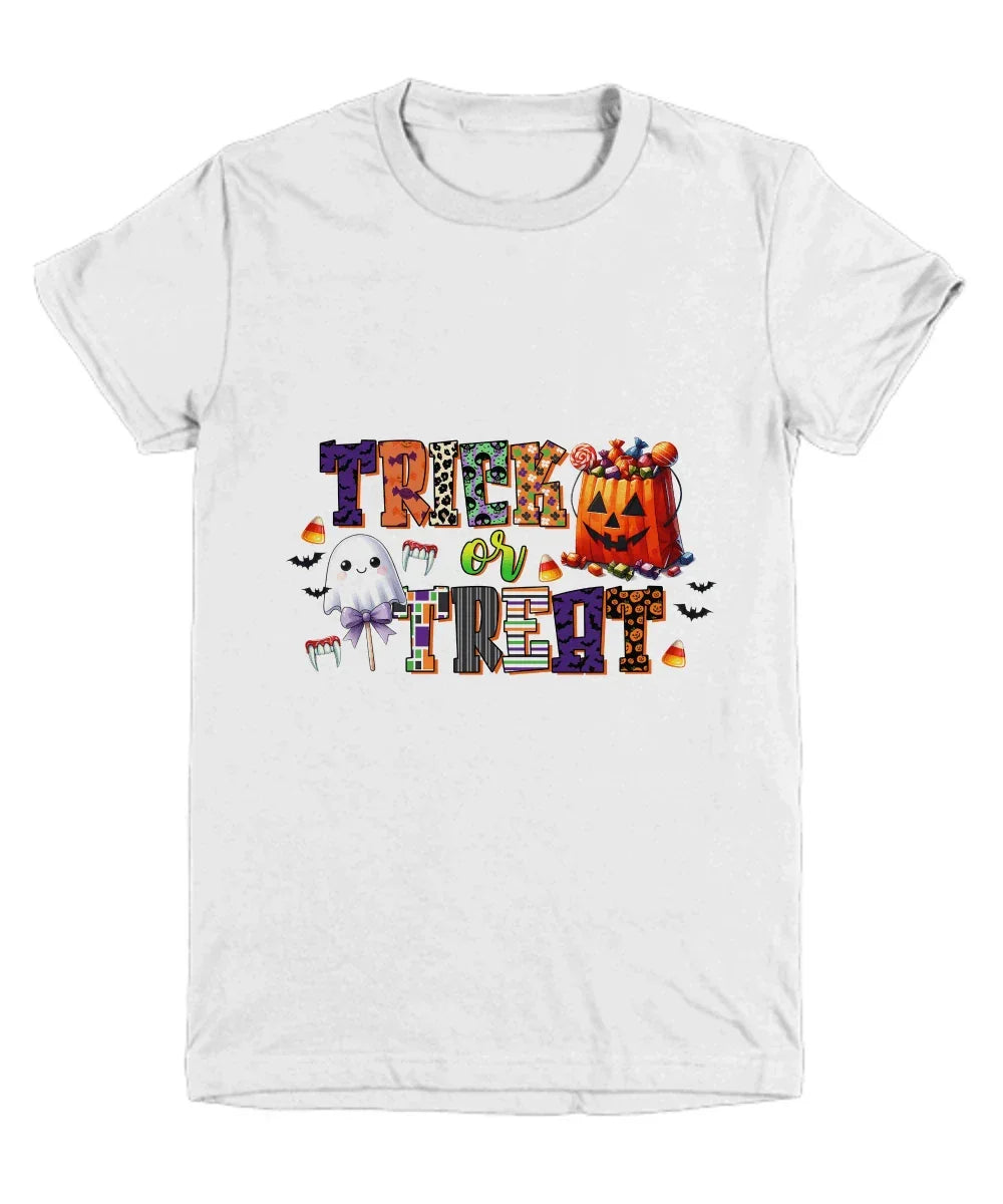 Halloween Candy Bag Trick or Treat Youth Tee Shirt
