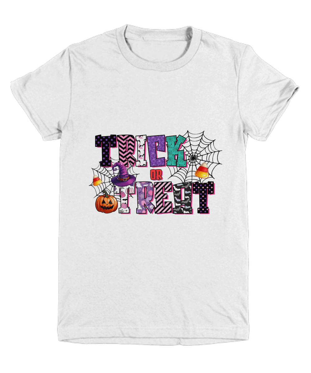 Halloween Trick or Treat Frightful Youth Tee Shirt - Mallard Moon Gift Shop