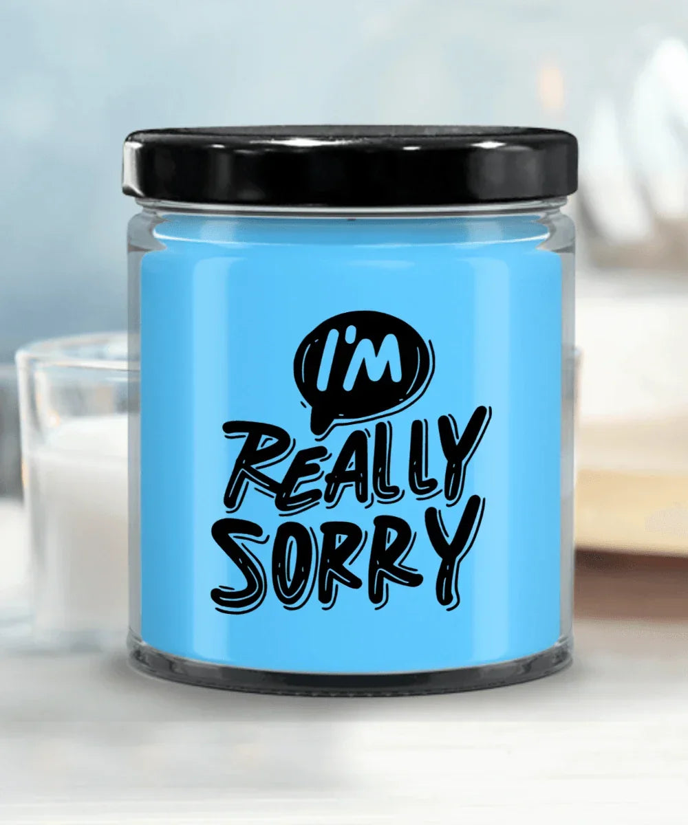 Apology Candle Gift - “I’m Really Sorry” – 9oz Hand-Poured Soy Candle with Comforting Scents | Thoughtful Forgiveness Gift