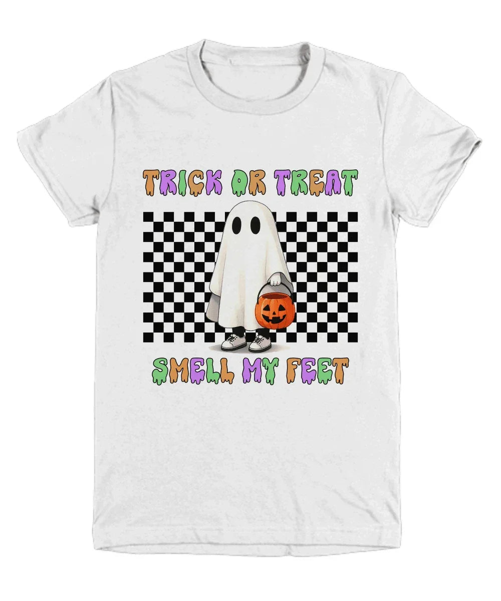 Halloween Trick or Treat Smell My Feet Youth Tee Shirt