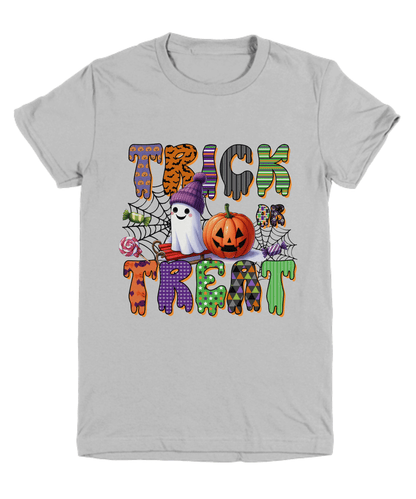 Halloween Trick or Treat Ghost with Beanie Hat  Youth Tee Shirt - Mallard Moon Gift Shop