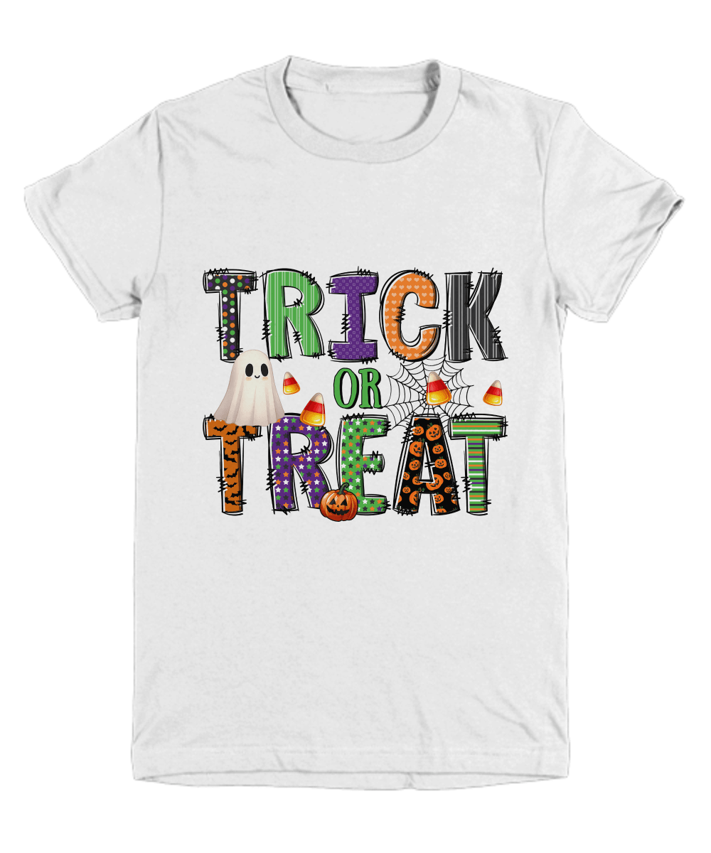 Halloween Trick or Treat  Tee Shirt for Kids - Mallard Moon Gift Shop
