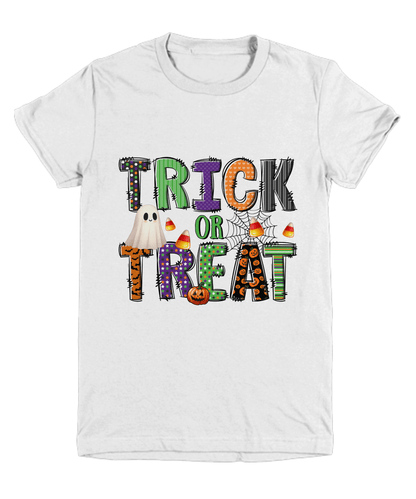 Halloween Trick or Treat  Tee Shirt for Kids - Mallard Moon Gift Shop