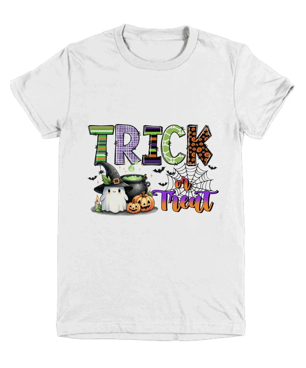 Halloween Trick or Treat Ghost Youth Tee Shirt