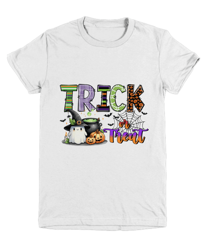 Halloween Trick or Treat Ghost Youth Tee Shirt - Mallard Moon Gift Shop