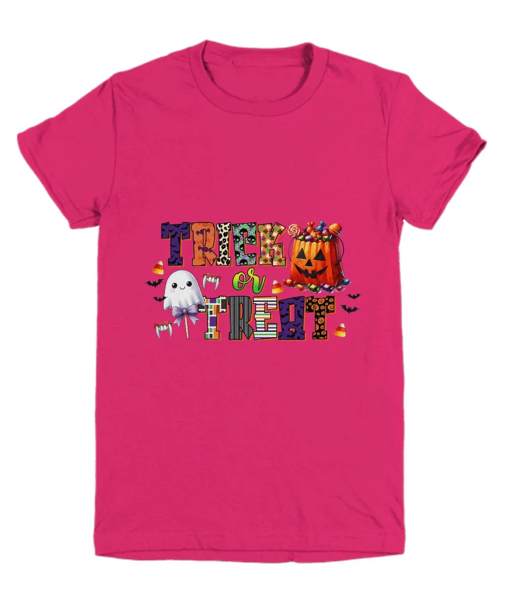 Halloween Candy Bag Trick or Treat Youth Tee Shirt