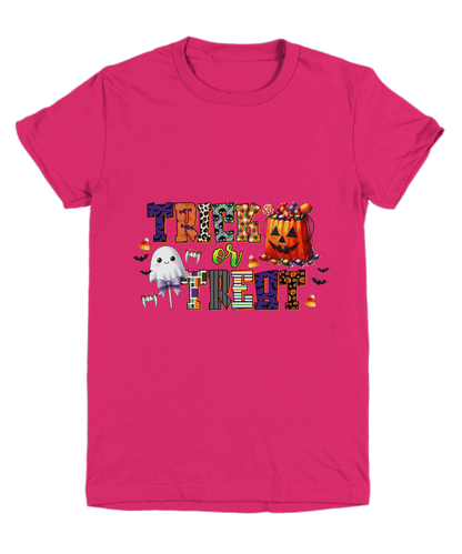 Halloween Candy Bag Trick or Treat  Youth Tee Shirt - Mallard Moon Gift Shop