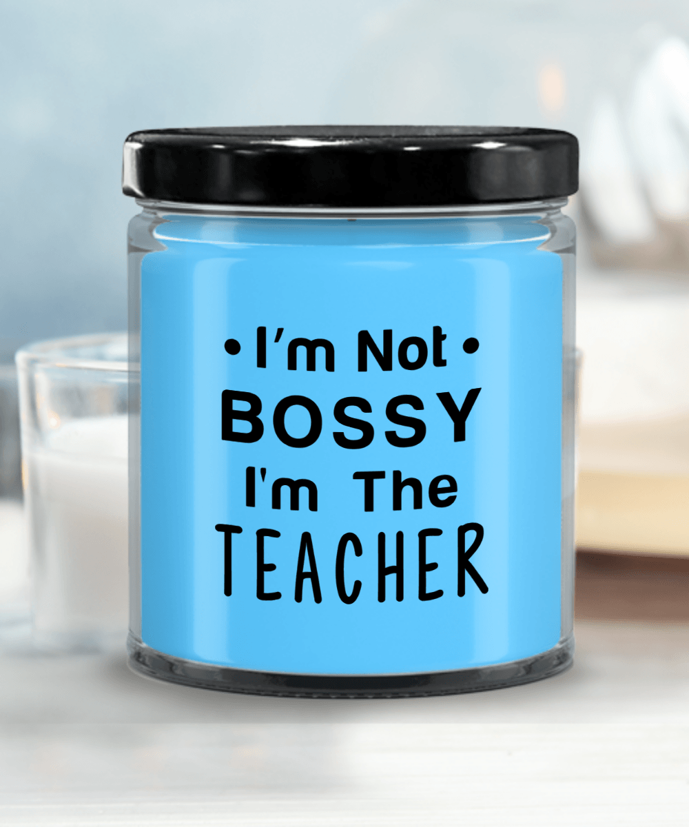 Gift for Teacher - I'm Not Bossy - Scented Soy Candle - Mallard Moon Gift Shop