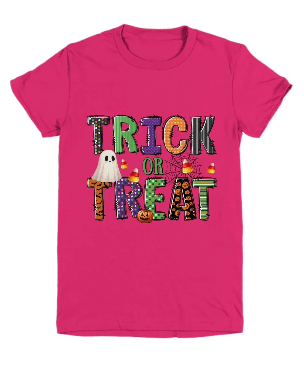 Halloween Trick or Treat Tee Shirt for Kids