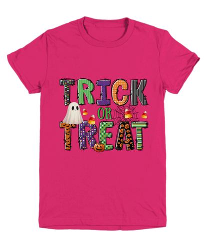 Halloween Trick or Treat  Tee Shirt for Kids - Mallard Moon Gift Shop