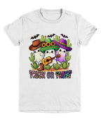 Halloween Trick or Treat Ghosts Playing Guitar Youth Tee Shirt