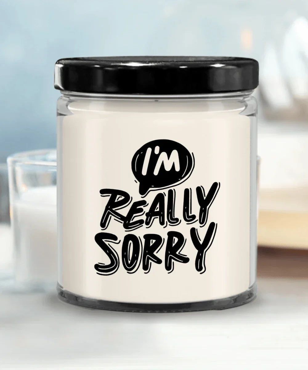 Apology Candle Gift - “I’m Really Sorry” – 9oz Hand-Poured Soy Candle with Comforting Scents | Thoughtful Forgiveness Gift