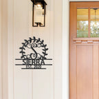 Custom Crest Metal Wall Sign – Personalized Family Name, Monogram, and Established Year – Made in the USA – 5 Sizes & Colors