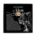 To My Amazing Mom – You Are the Wind in the Sails – Bold and Beautiful Tribute Mother's Day Birthday Sunflower Bracelet