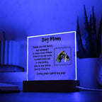 Funny Dog Mom Custom Photo Upload Acrylic Plaque