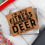 Funny Gift for Hunter I'm Into Fitness Leather Wallet