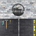 Tow Truck Custom Name Indoor Outdoor Steel Wall Sign