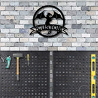 Dragon Banner Personalized Name Metal Art Wall Sign