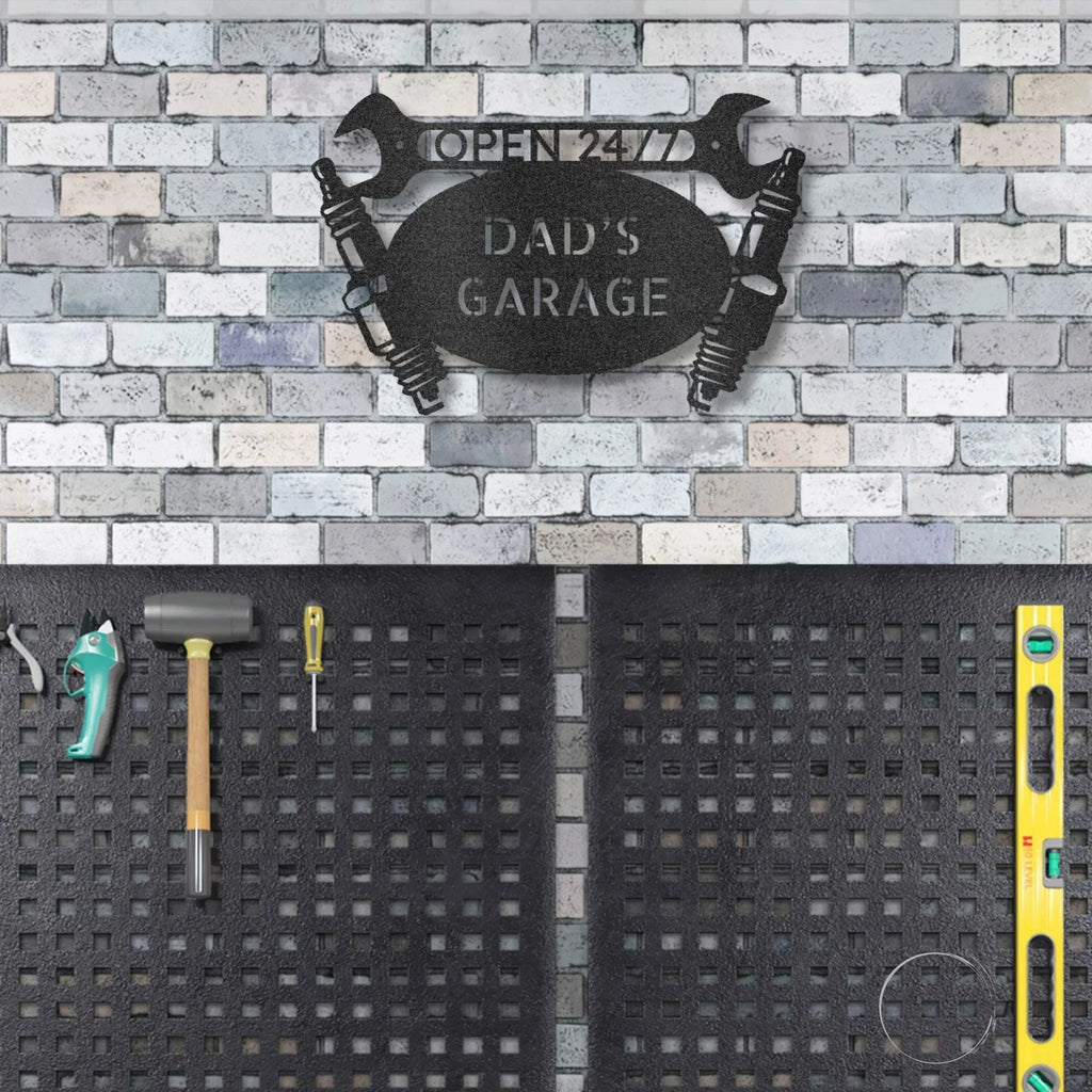 Garage Auto Mechanic Personalized Metal Art Wall Sign