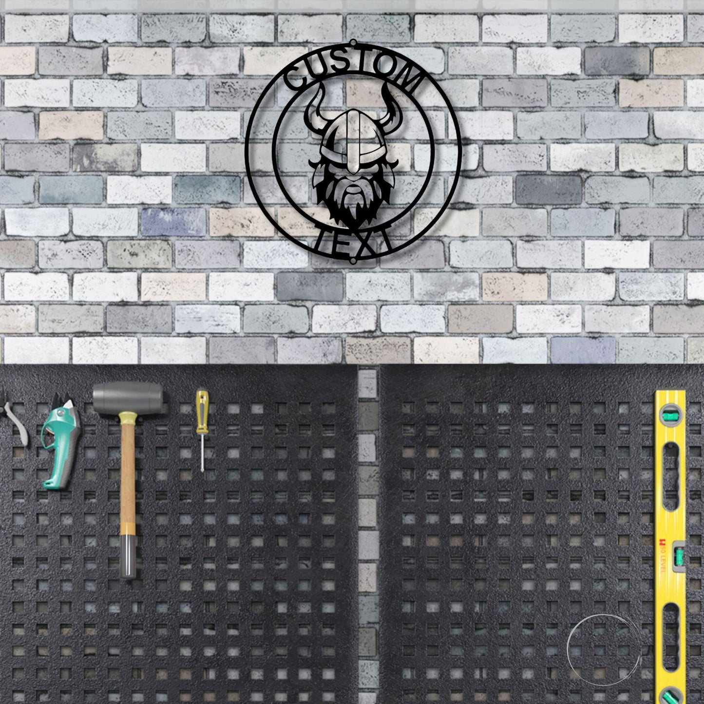 Forge Your Legacy: Personalized Viking Metal Art Wall Signs - Mallard Moon Gift Shop