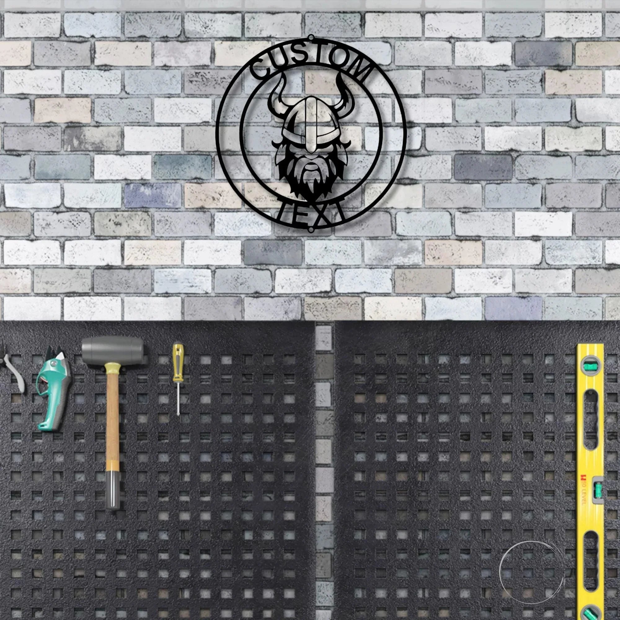 Forge Your Legacy: Personalized Viking Metal Art Wall Signs