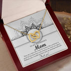 Gift for Boyfriend's Mother Thank You for Raising an Amazing Man Interlocking Hearts Pendant Necklace