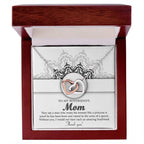 Gift for Boyfriend's Mother Thank You for Raising an Amazing Man Interlocking Hearts Pendant Necklace