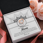 Gift for Boyfriend's Mother Thank You for Raising an Amazing Man Interlocking Hearts Pendant Necklace
