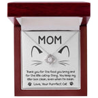 Gift for Cat Mom -Thank you for The Catnip Thing Even When I'm Mean Love Knot Necklace