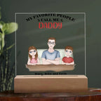 Gift for Dad from Kids Personalized Acrylic Plaque