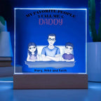 Gift for Dad from Kids Personalized Acrylic Plaque