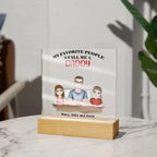 Gift for Dad from Kids Personalized Acrylic Plaque