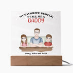 Gift for Dad from Kids Personalized Acrylic Plaque