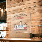 Gift for Dad from Kids Personalized Acrylic Plaque