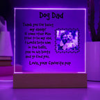 Gift for Dog Dad Custom Photo Upload Acrylic Plaque