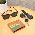 Gift for Father Best Buckin' Dad Ever Leather Wallet
