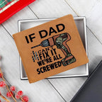 Gift for Father Grandfather or the DIY Guy Custom Printed Leather Wallet
