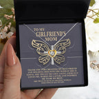 Gift for Girlfriend's Mom Thank You For My Best Friend Cross Pendant Necklace
