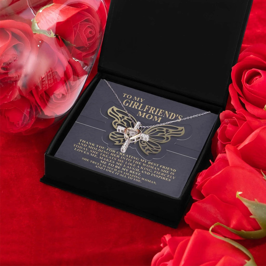 Gift for Girlfriend's Mom Thank You For My Best Friend Cross Pendant Necklace