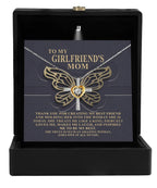 Gift for Girlfriend's Mom Thank You For My Best Friend Cross Pendant Necklace