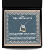 Gift for Girlfriend's Mother Thank You For Raising a Wonderful Woman Heart Pendant Necklace